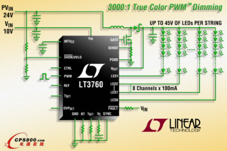 8ͨ100mAģʽLED(q)LT3760