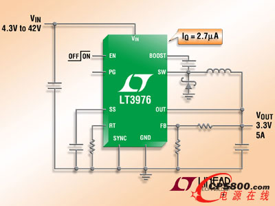 IQ = 2.7µA  42V2.5A / 5A (IOUT)2MHz  DC/DC DQ