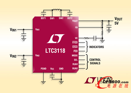 pݔԴͨ·Ƶ 18V2A ͬ- DC/DC D(zhun)Q